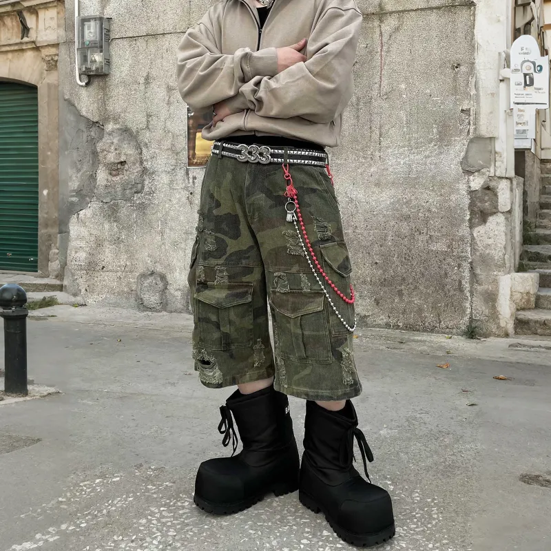 Pirkadat Cargo Shorts Unisex Camouflage-1