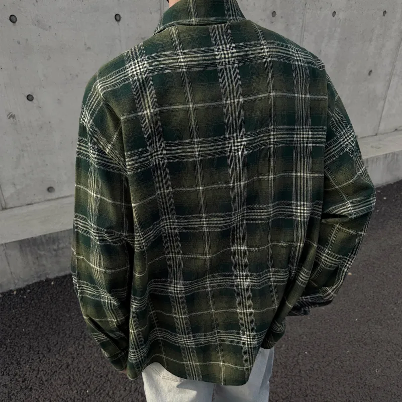 Pirkadat Shirt Unisex Green Plaid-5