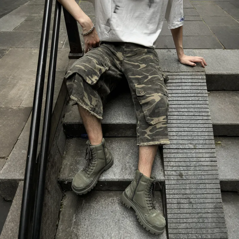 Pirkadat Casual Shorts Unisex Camouflage-5
