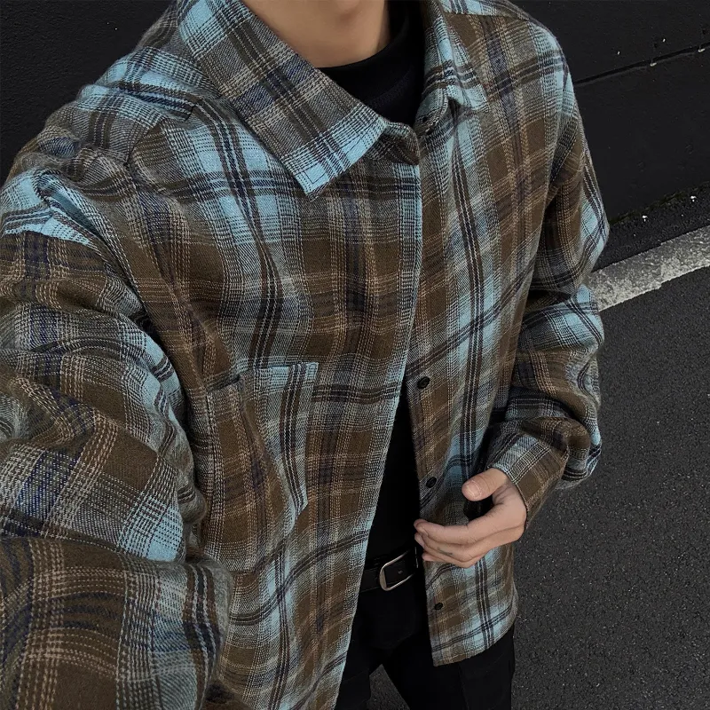Pirkadat Shirt Unisex Green Plaid-12