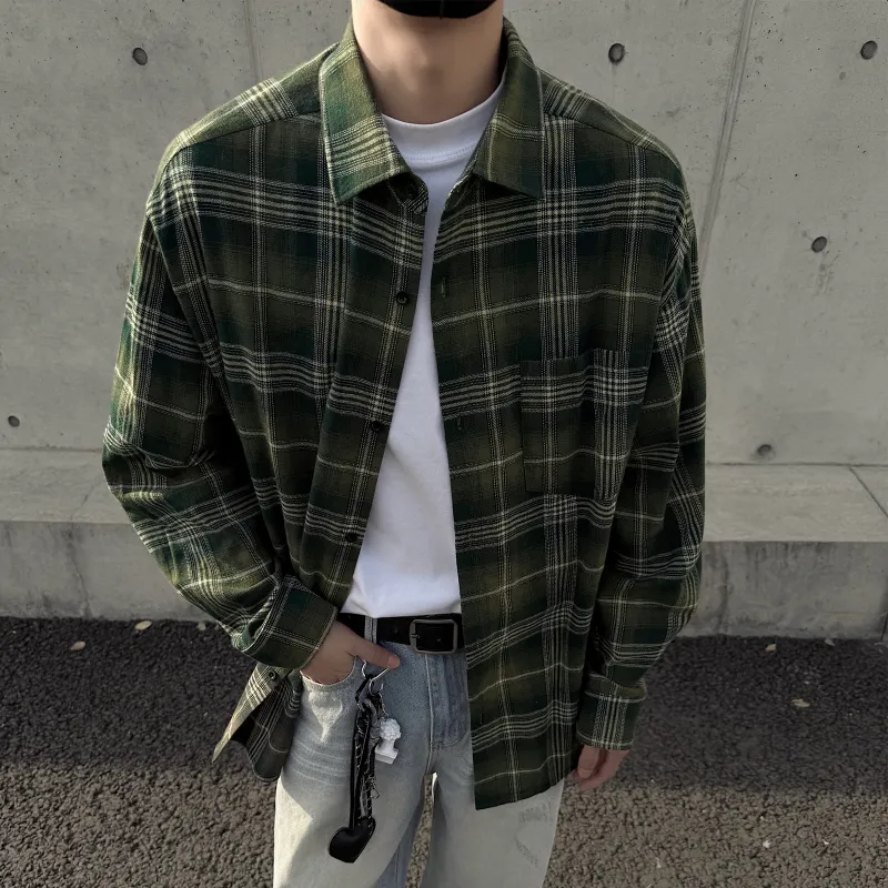 Pirkadat Shirt Unisex Green Plaid-2
