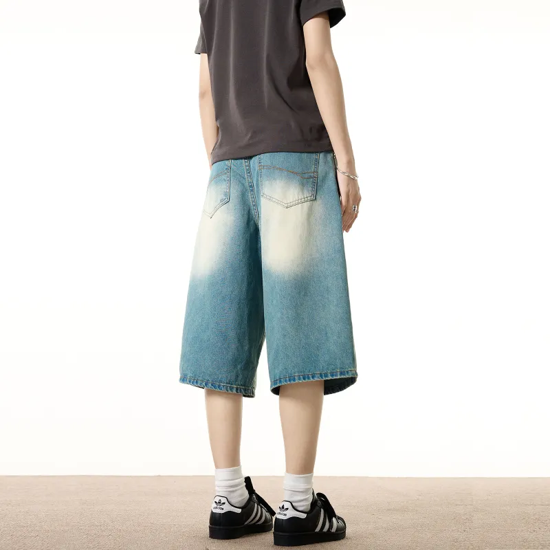 Pirkadat Denim Shorts Unisex Blue-1