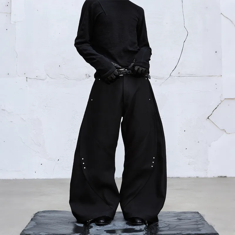 Pirkadat Casual Pants Unisex Black-2