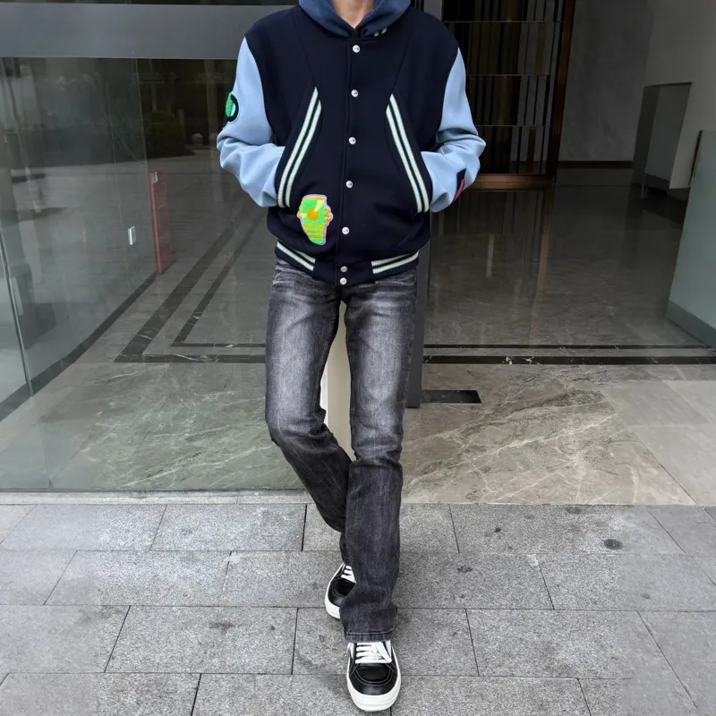 TESTUNG Classic Baseball Jacket Unisex-2