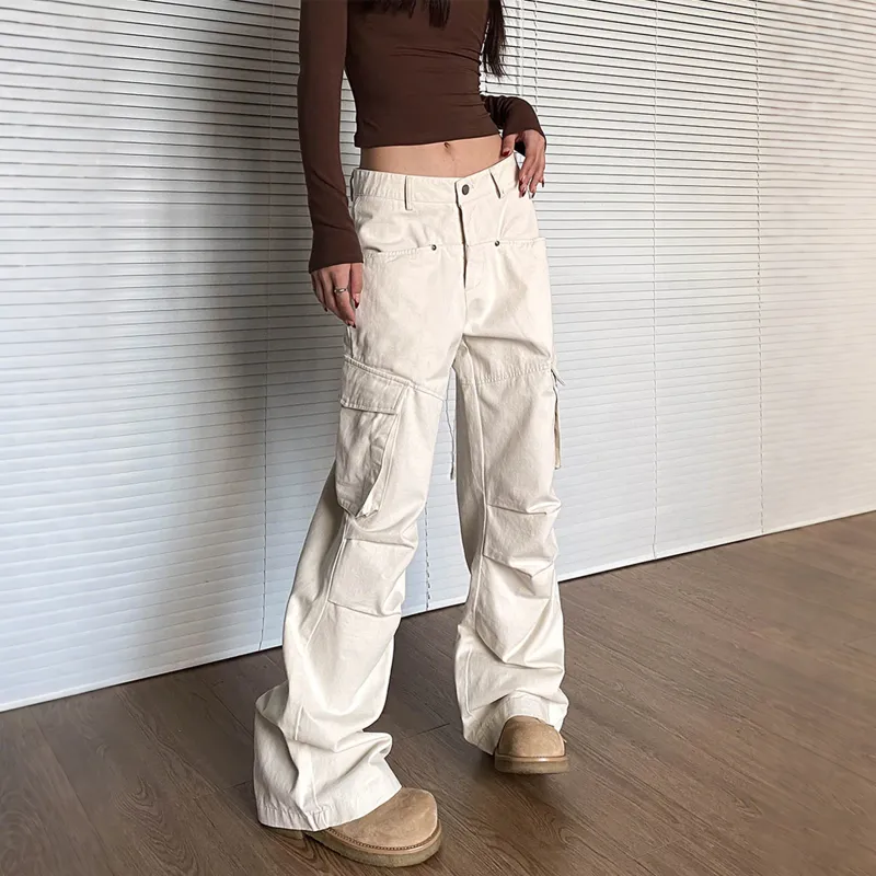 Pirkadat Jeans Unisex Apricot White-3