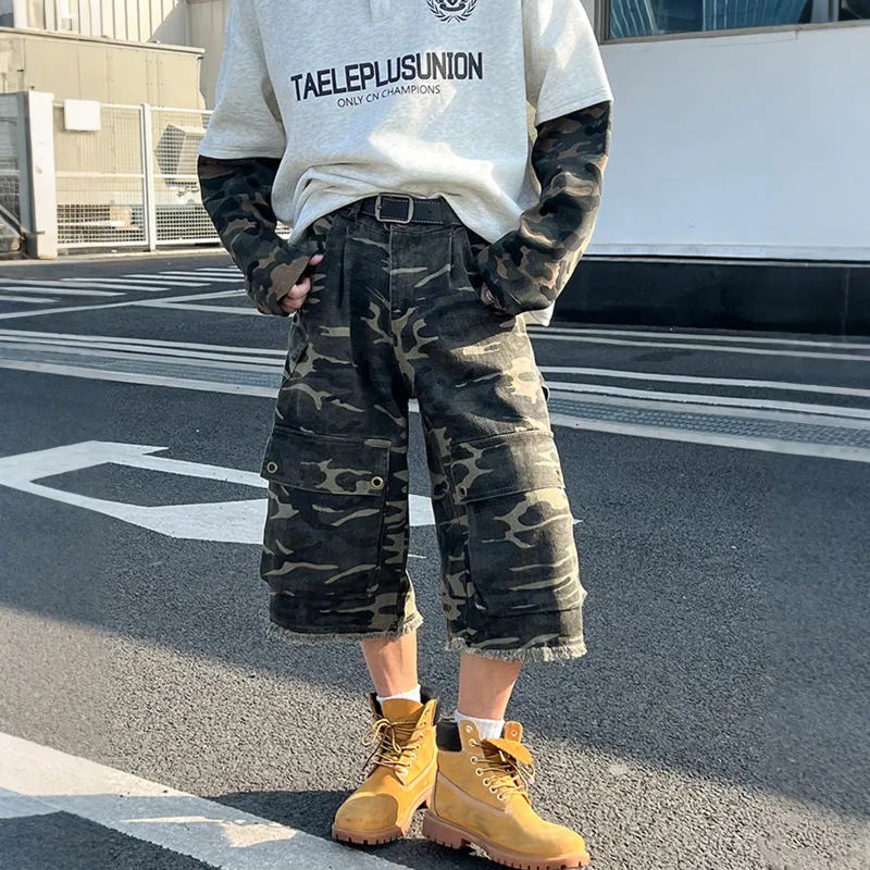 Pirkadat Cargo Shorts Unisex Camouflage-2