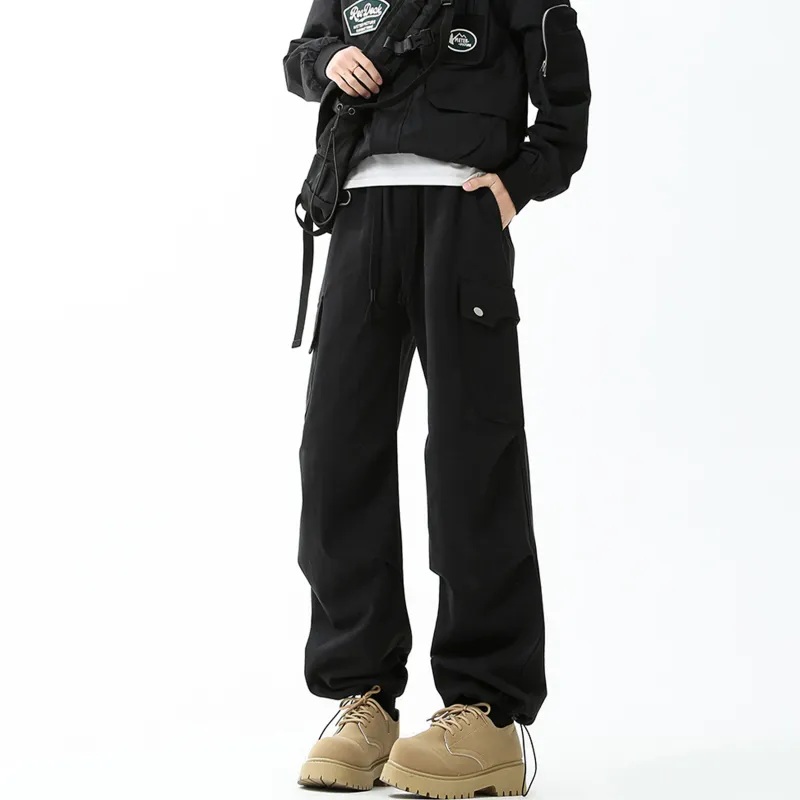 Pirkadat Casual Pants Unisex Black-4