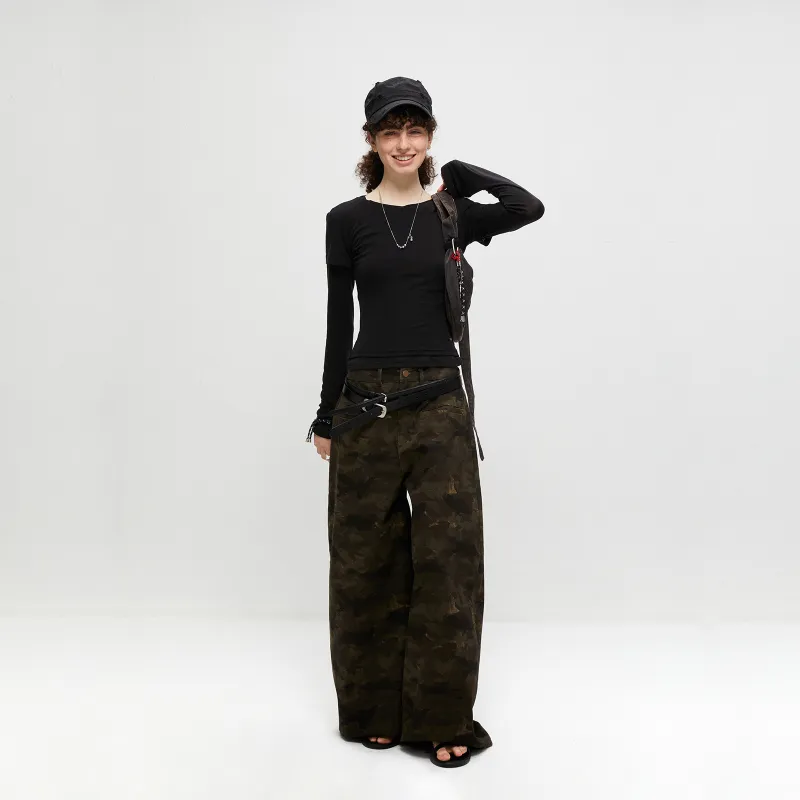 Pirkadat Casual Pants Unisex Camouflage-2