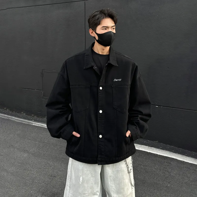 DAREASY Denim Jackets Unisex-6