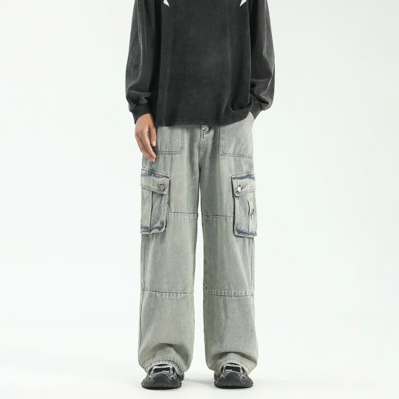 DAREASY Jeans Unisex Washed Blue-37