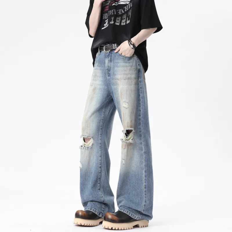 DAREASY Jeans Unisex Vintage Blue-4