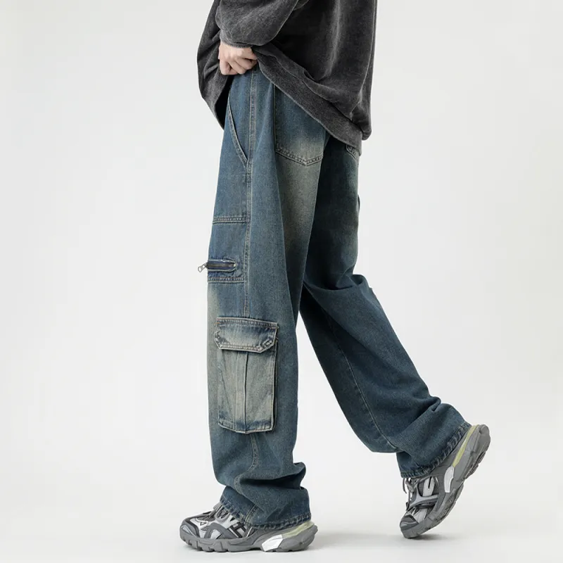 DAREASY Jeans Unisex Vintage Blue-4