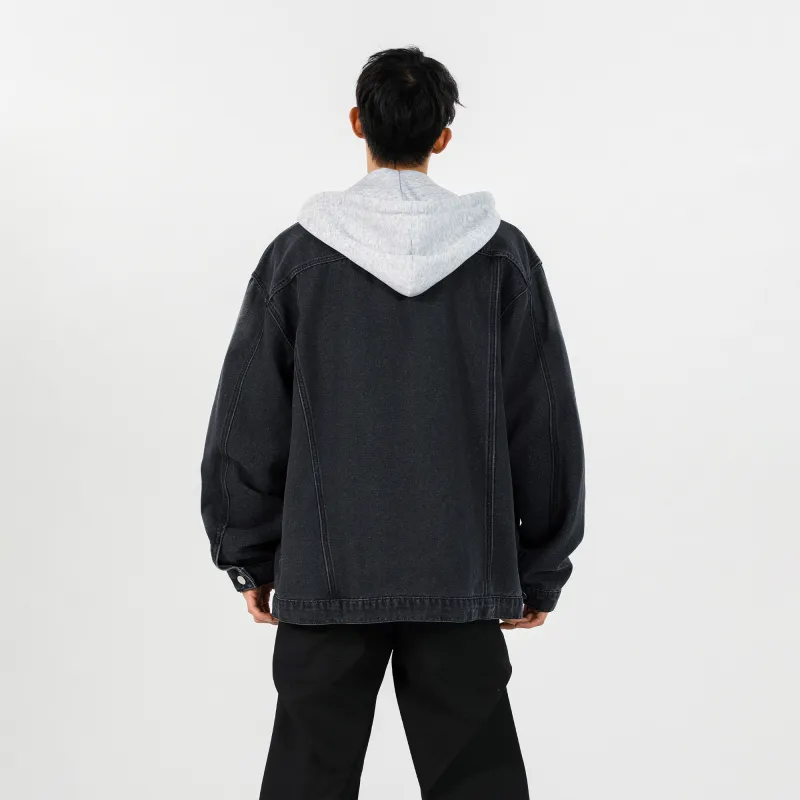DAREASY Denim Jacket Unisex Black-2