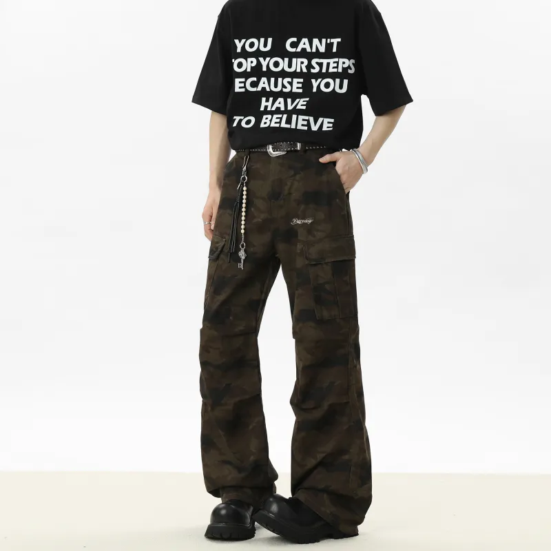 DAREASY Jeans Unisex Jungle Camouflage-1