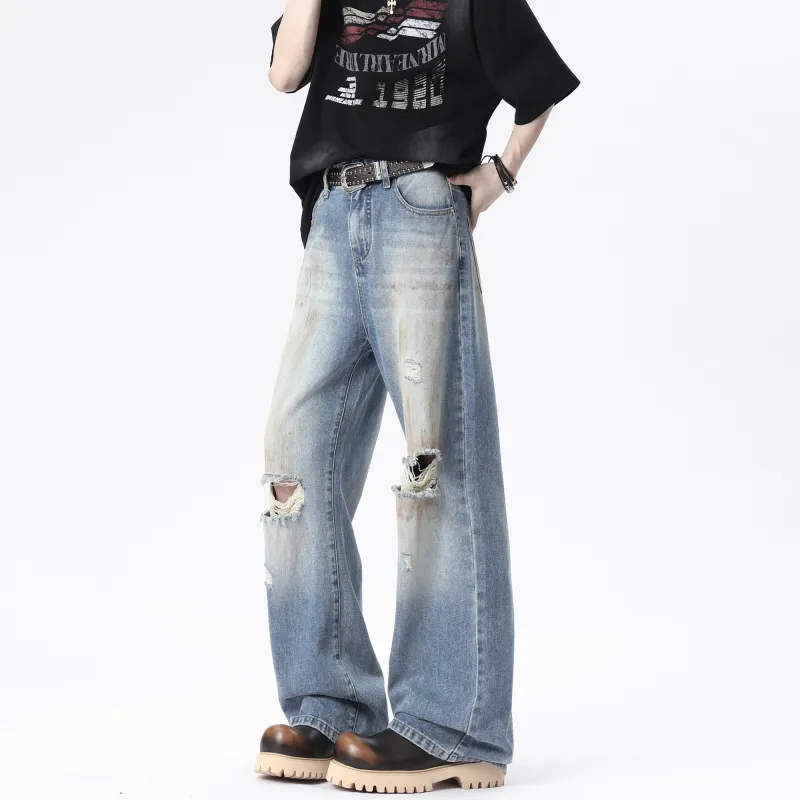 DAREASY Jeans Unisex Vintage Blue-5