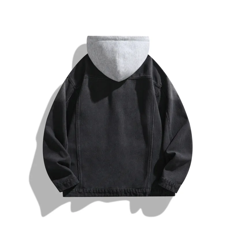 DAREASY Denim Jacket Unisex Black-1