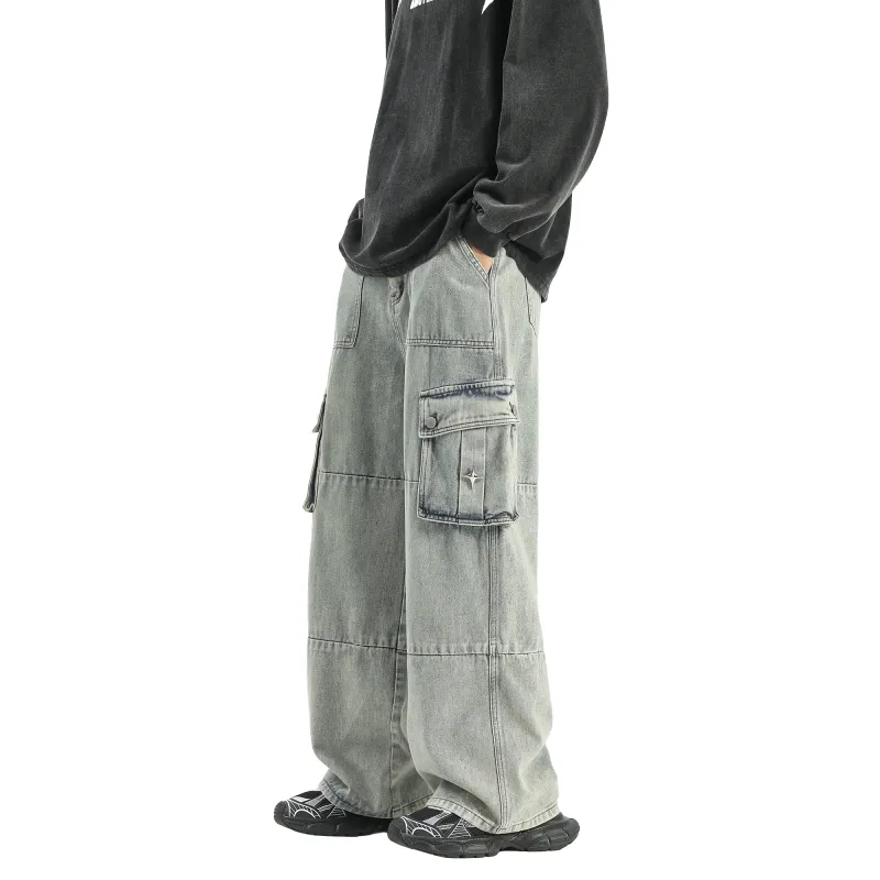 DAREASY Jeans Unisex Washed Blue-39