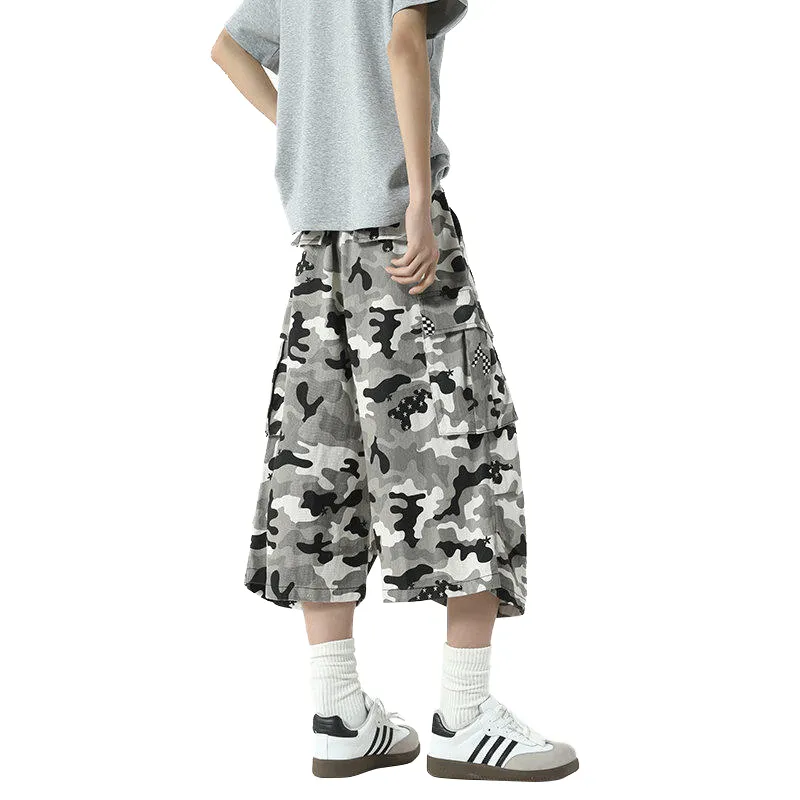 TESTUNG Cargo Shorts Unisex Camouflage-1