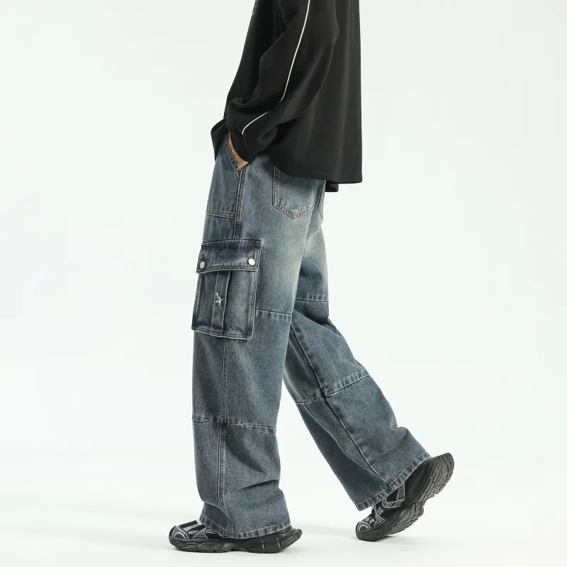 DAREASY Jeans Unisex Washed Blue-44