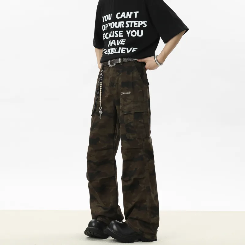 DAREASY Jeans Unisex Jungle Camouflage-3