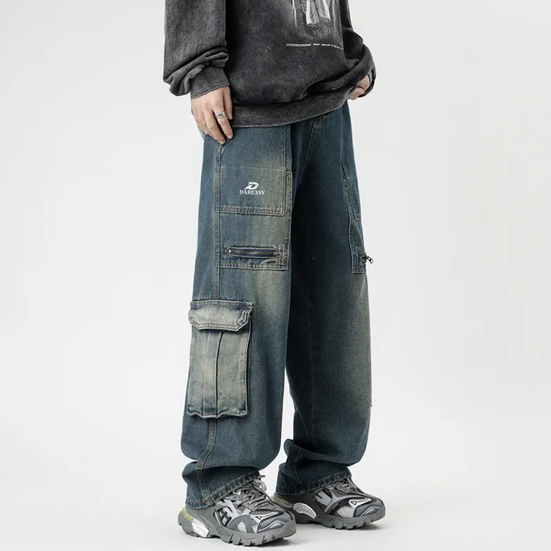 DAREASY Jeans Unisex Vintage Blue-3