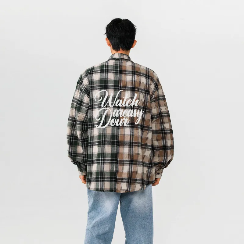 DAREASY Shirt Unisex Yellow And Green Plaid-2