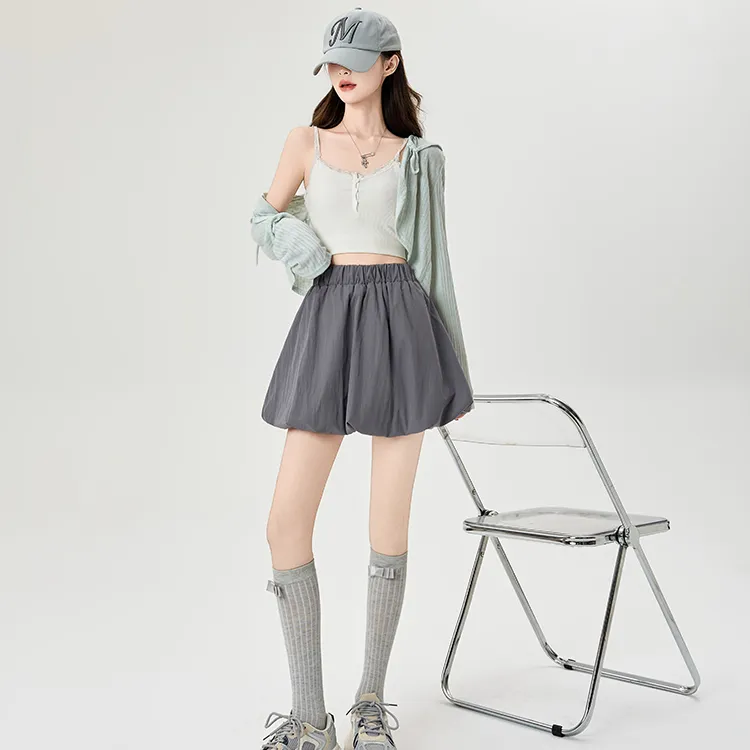 ETSE Casual Short Skirts Women's-5
