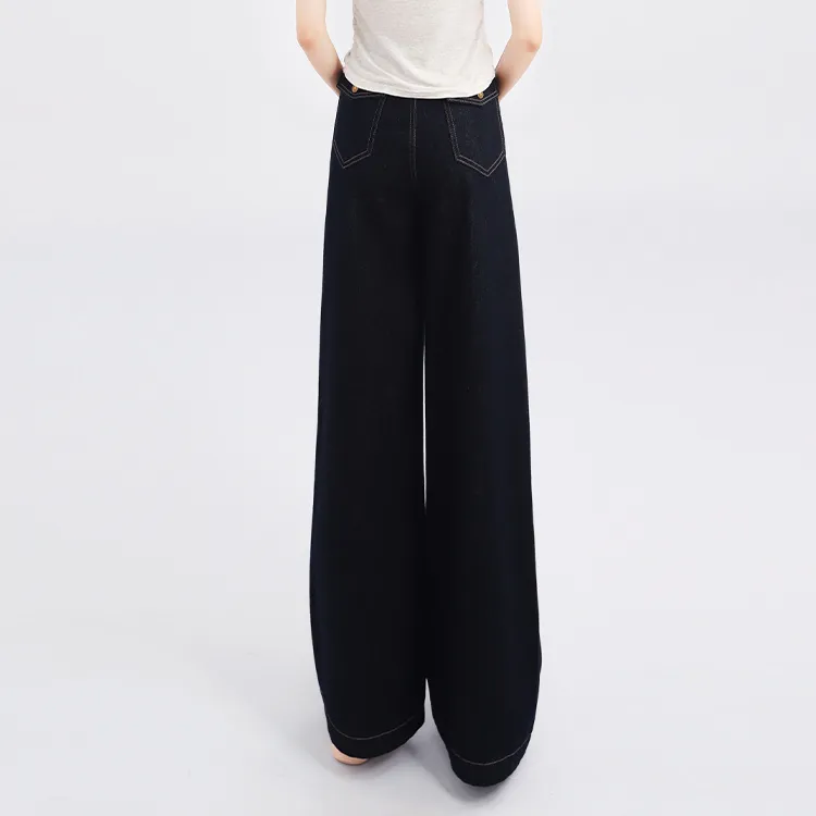 ETSE Jeans Women's Dark Blue Pants-3