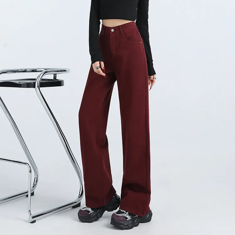 ETSE Jeans Women's Ancora Red Pants-2