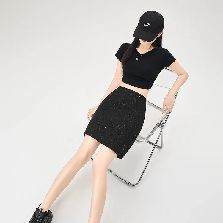 ETSE Casual Short Skirts Women's-10