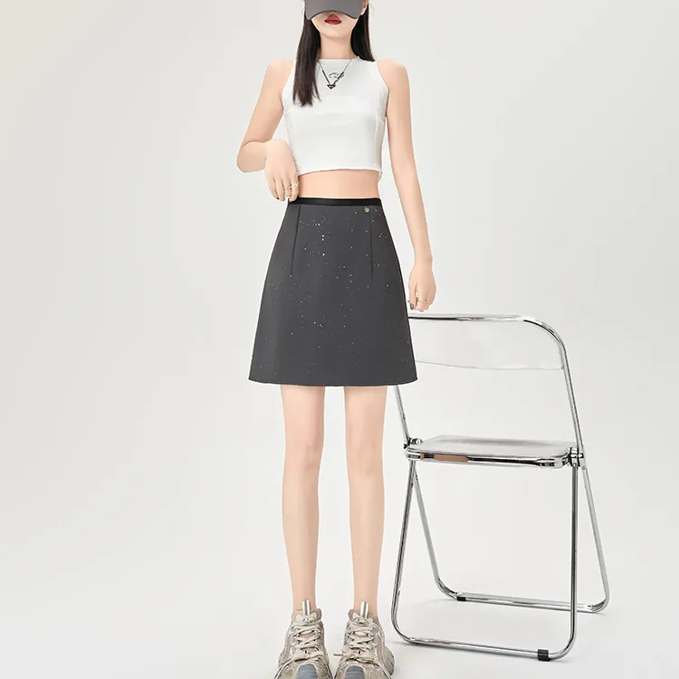 ETSE Casual Short Skirts Women's-2