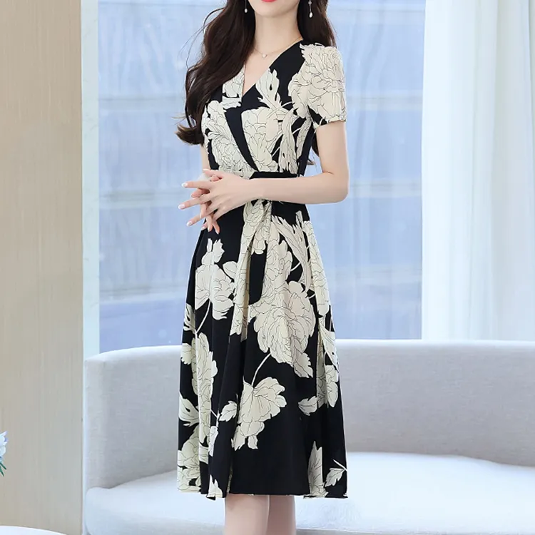 ETSE Short Sleeved Dresses Women's-3