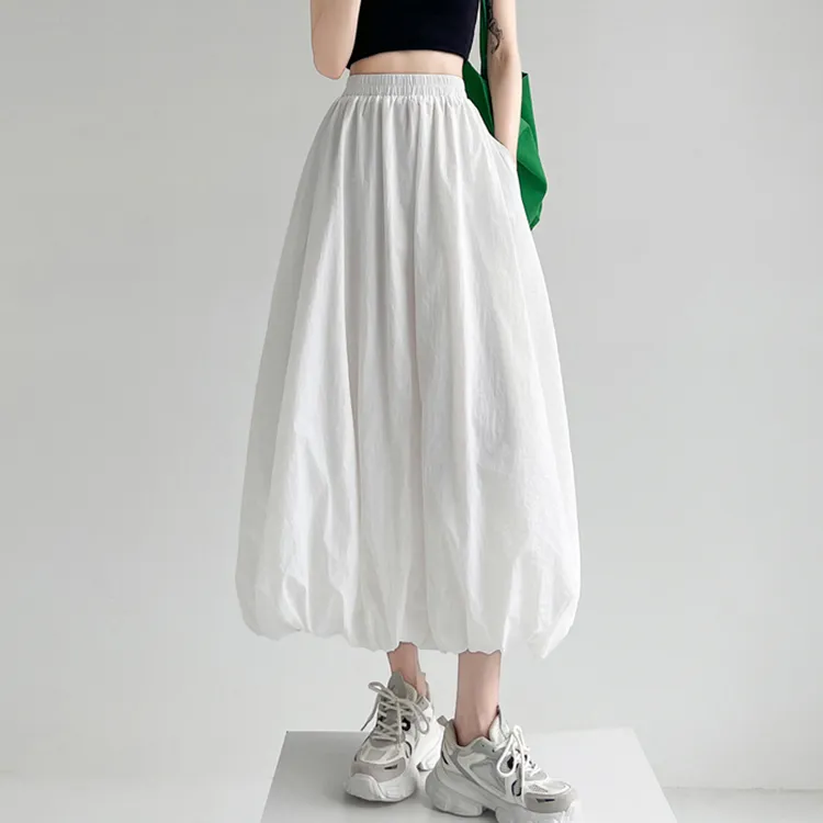 ETSE Casual Long Skirts Women's-13