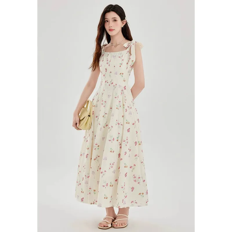 ETSE Slip Dresses Women's Floral Dress-2