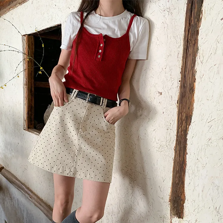 ETSE Casual Short Skirts Women's-8