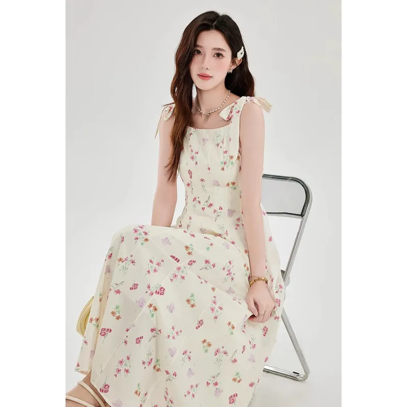 ETSE Slip Dresses Women's Floral Dress-4