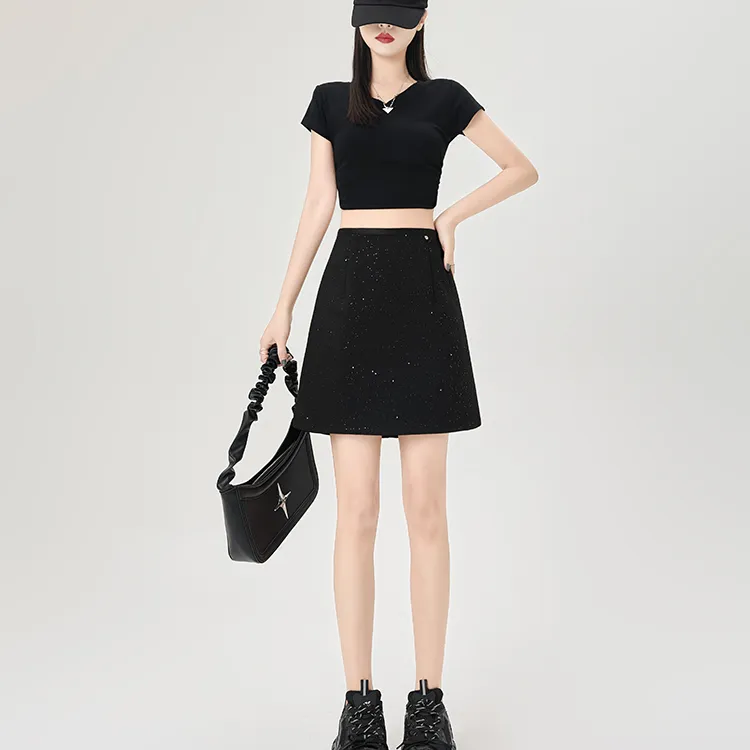 ETSE Casual Short Skirts Women's-11