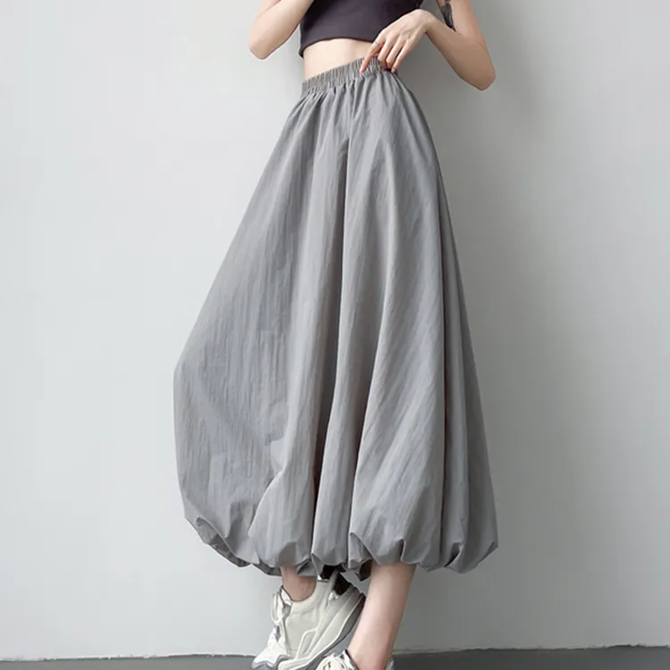 ETSE Casual Long Skirts Women's-2