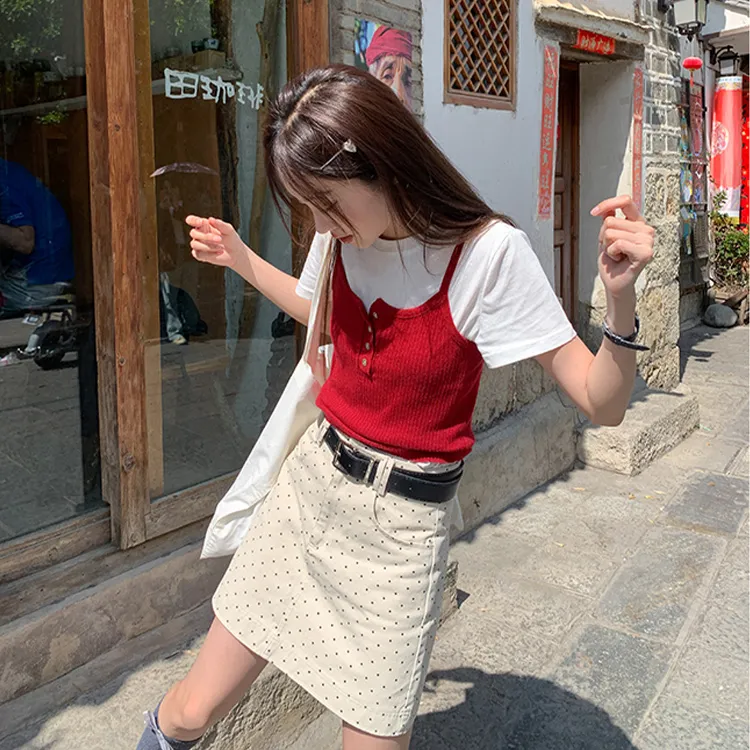 ETSE Casual Short Skirts Women's-7