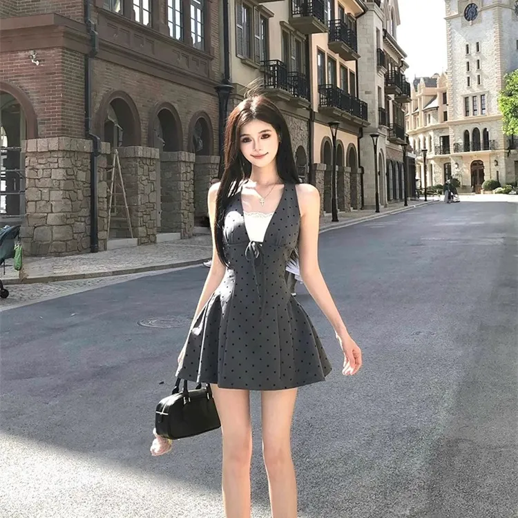 ETSE Slip Dresses Women's Gray Dress-2