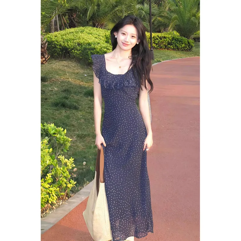 ETSE Slip Dresses Women's Blue Dress-3
