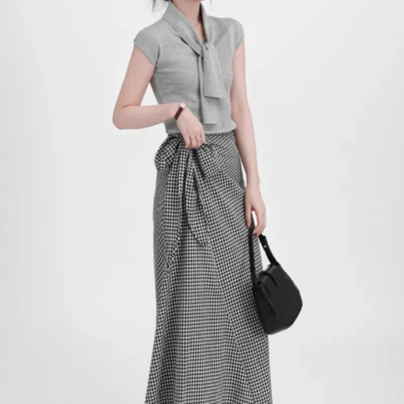 ETSE Two Piece Skirt Sets Women's-3