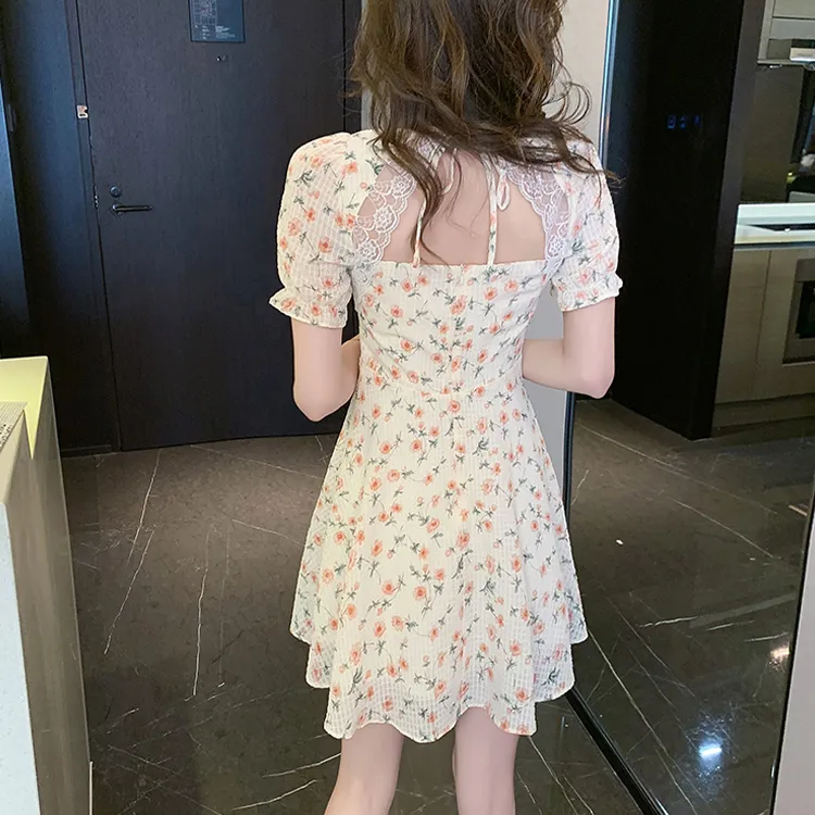 ETSE Short Sleeved Dresses Women's Rose Multicolor-2