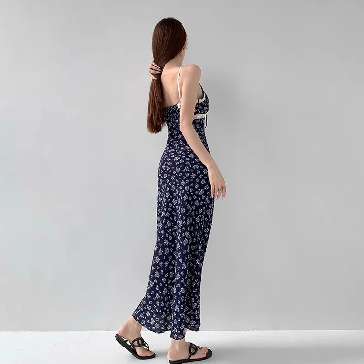ETSE Slip Dresses Women's Blue-4
