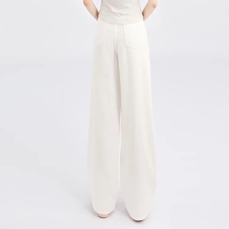 ETSE Jeans Women's White Pants-4