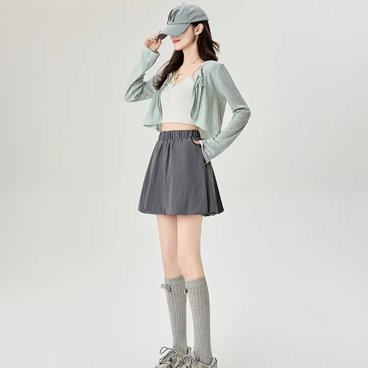 ETSE Casual Short Skirts Women's-4