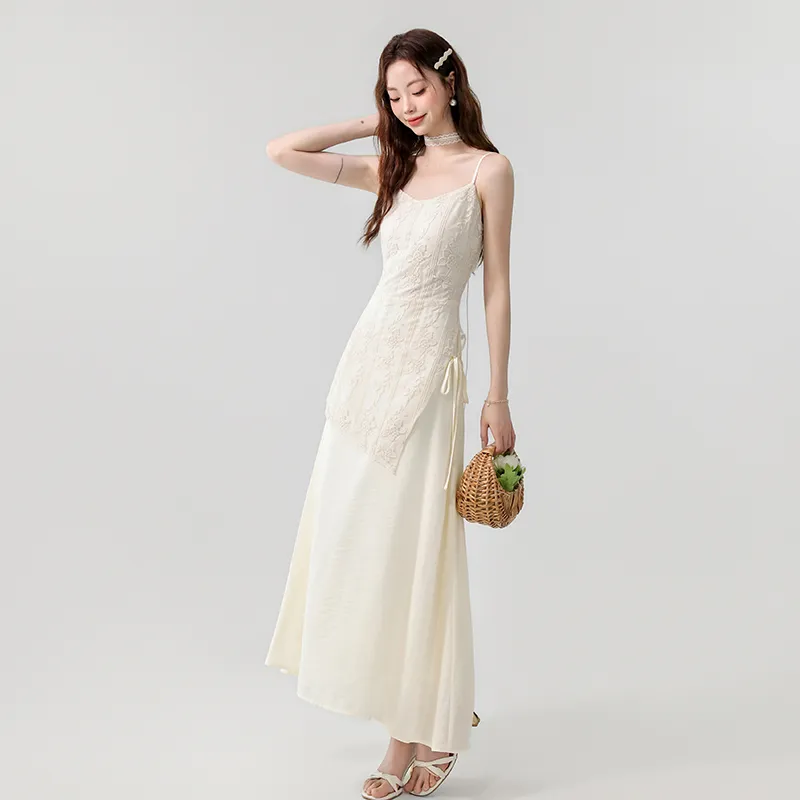 ETSE Slip Dress Women's Apricot-3