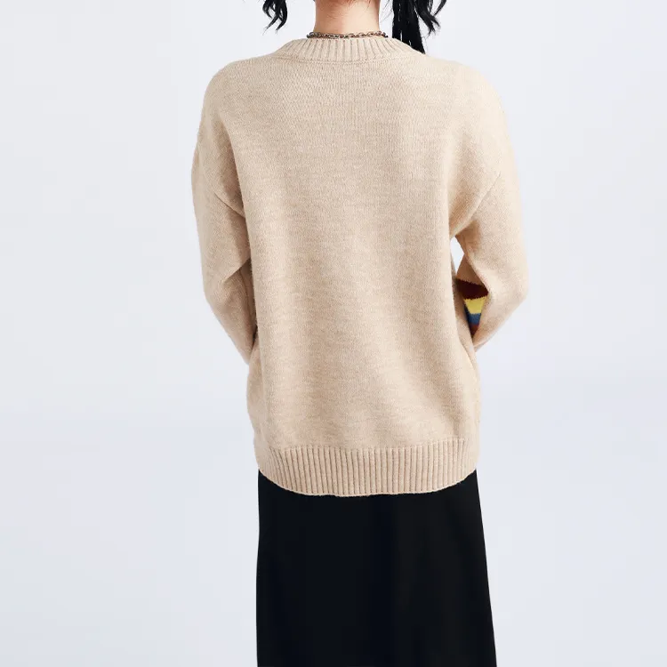ETSE Knitwear Women's Rainbow Oat Gray-4