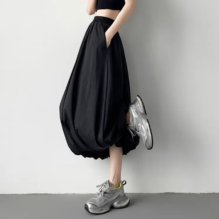 ETSE Casual Long Skirts Women's-7