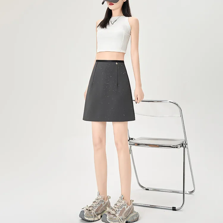ETSE Casual Short Skirts Women's-4